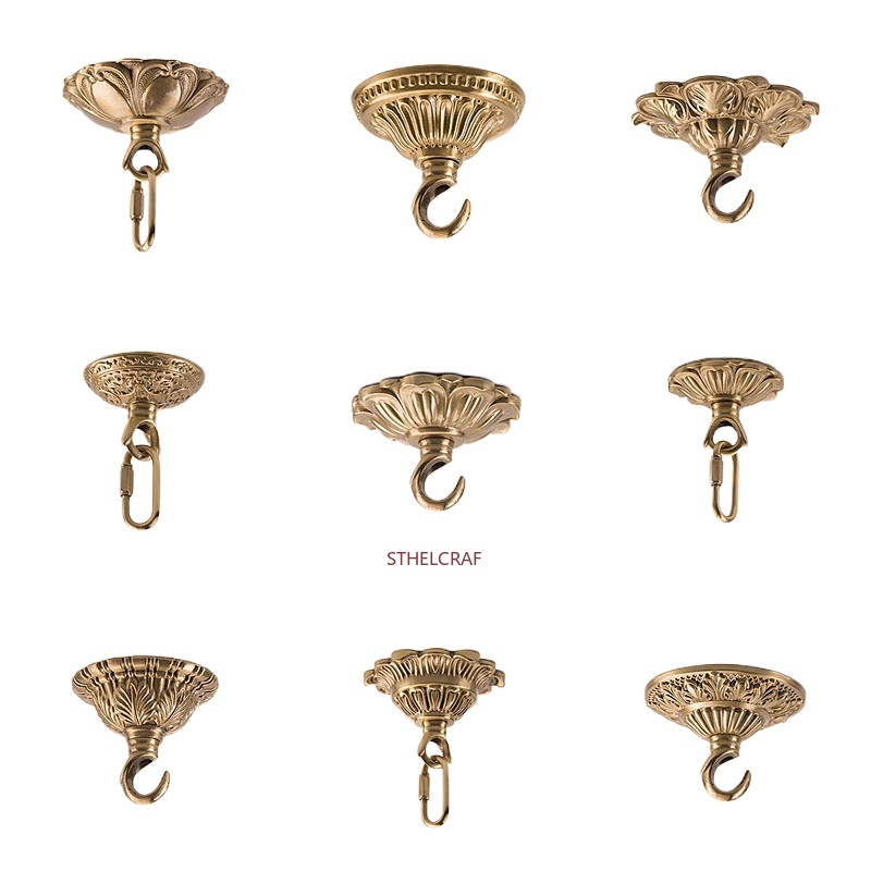 Furniture Hardware Decorative - 1 szt. Wysokiej jakości mosiężny haczyk
