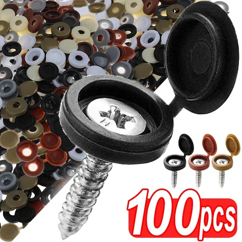 Furniture Hardware Fixing Screws - Zawiasowa plastikowa zakrętka Pokrywa składana zatrzaskowa