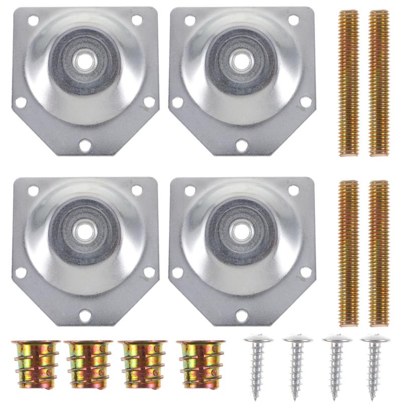 Furniture Hardware Fixing Screws - 4 szt. Nogi kątowe płyta mocująca