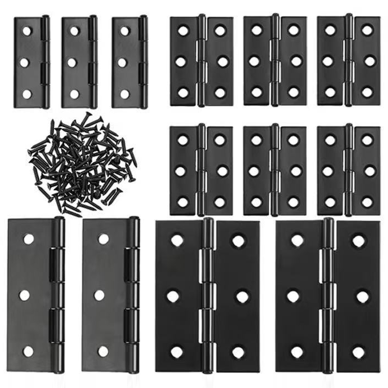 Furniture Hardware Fixing Screws - Zawiasy drzwiowe WV, czarne, ze stali