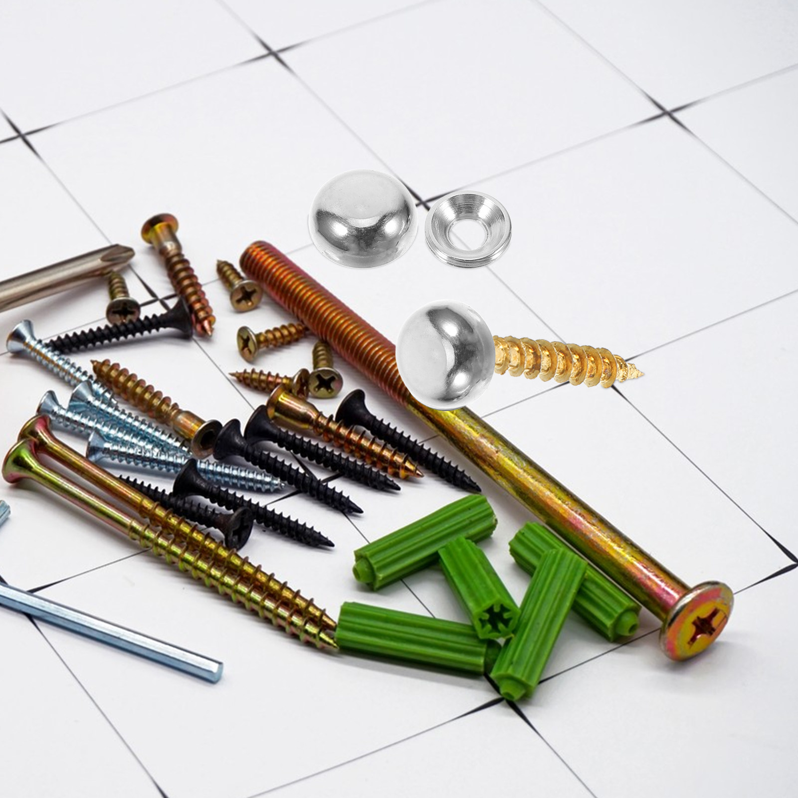 8 sztuk – dekoracyjne śruby do – Furniture Hardware Fixing Screws recenzja i cena