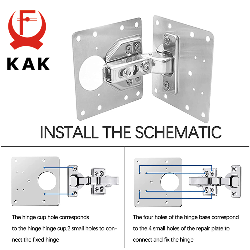 KAK 8 szt. Płyta naprawcza zaw – Furniture Hardware Fixing Screws recenzja i cena